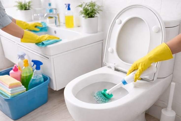 Toilet and washroom cleaning after construction in Manchester and Liverpool
